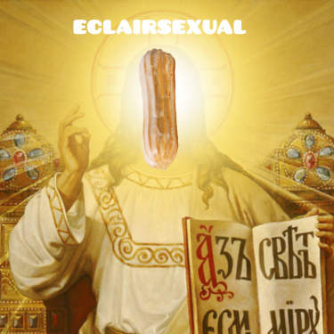 Эклер и чай