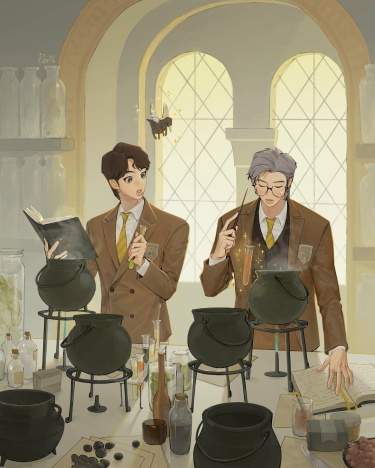 Хогвартс AU (namjin)